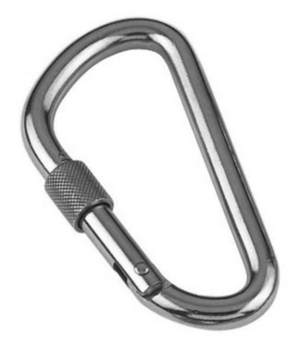 Spring hook with lock nut Stainless steel A4 10X115MM