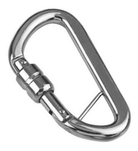 Spring hook with self-locking sleeve and bar Stainless steel A4 10X100MM