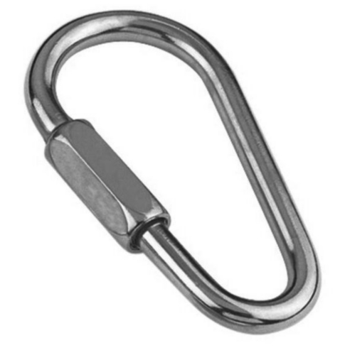 Pear shape quick link for chain Stainless steel A4 5X70