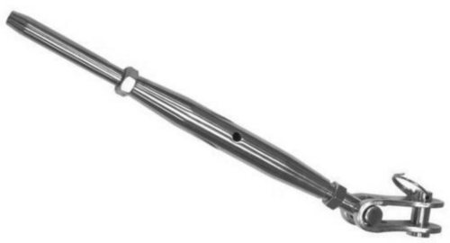 Turnbuckle with toggle and terminal Stainless steel A4 M8/5MM