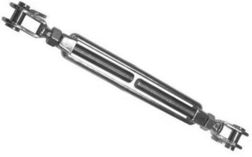 Frame turnbuckle with two forks Stainless steel A4 M14