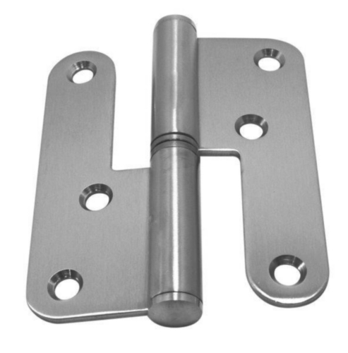Two-part door hinge right or left Stainless steel A2
