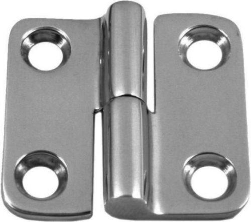 Two-part hinge right or left Stainless steel A4 37X37 Right