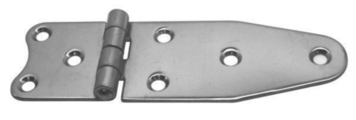 Door hinge, a-symmetrical Type A+B Stainless steel A2 TYPE A 129X40