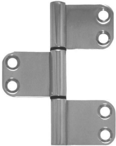 Flush butt hinge Stainless steel A4