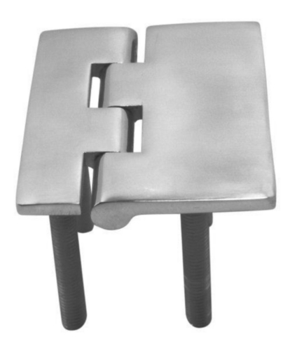 Hinge with thread, cast Stainless steel A4 52X61