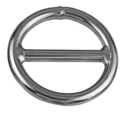 D-ring with bar Stainless steel A4 8-50