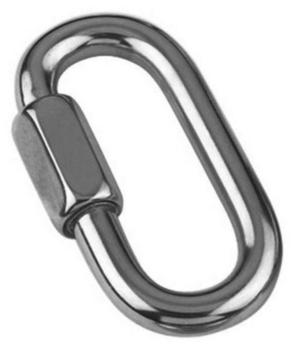 Bow (anchor) shackle with screw collar pin Steel Zinc plated