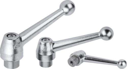 KIPP Clamping levers, internal thread Stainless steel 1.4308/1.4305 Electrolytic polished/bright