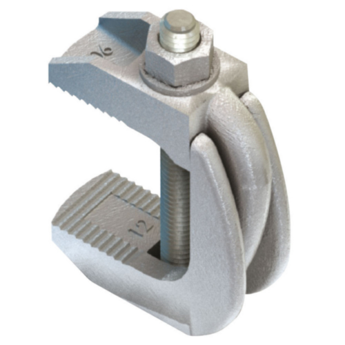 LINDAPTER Flange clamp type F9 Malleable iron Hot dip galvanized F9 (without bolt) M20