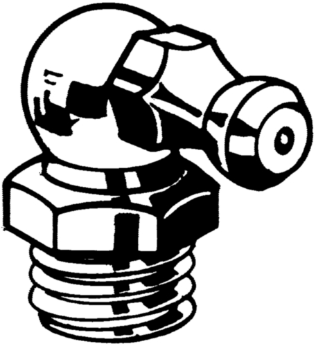 Gresoare Filet UNF (A=180º/B=45º/C=90º) DIN ≈71412 Oțel Zincat 3/8-90°