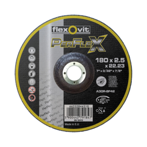 Flexovit Cutting wheel 180X2,5X22,23 T42