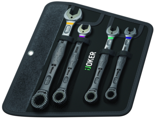 Wera Tools 6000 Joker 4 Imperial 1 Combination Ratchet Wrench Set 