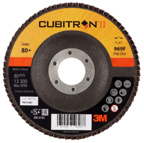 3M Cubitron II Flap disc 80+ 115MM