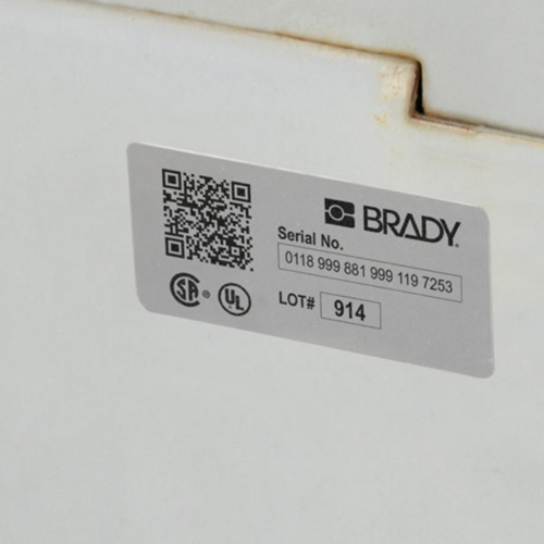 Brady Metallised Polyester Label B30-222-7563 649PC