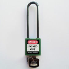 Brady Compact safe padlock 75MM SHA KD GREEN 6PC
