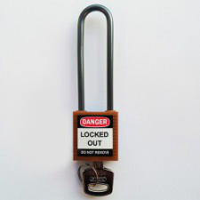 Brady Compact safe padlock 75MM SHA KD ORANGE 6PC