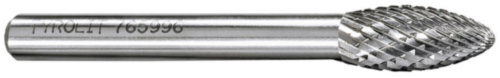 Tyrolit Frez PREMIUM*** DIN 8374 Casting materials;Steel;Stainless steel 52KEL T.C. BURRS BALL NOES W. CONE 12X30-6X75