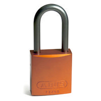 Brady Full alu padlock 40MM SHA KD ORANGE 6PC