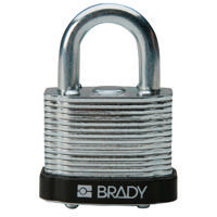 Brady Steel padlock  20MM SHA KD BLACK 6PC