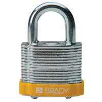 Brady Steel padlock 20MM SHA KD YELLOW 6PC