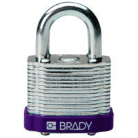 Brady Steel padlock  20MM SHA KD PURPLE 6PC