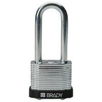 Brady Steel padlock  51MM SHA KD BLACK 6PC