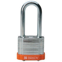 Brady Steel padlock 51MM SHA KD ORANGE 6PC