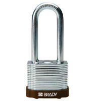 Brady Steel padlock  51MM SHA KD BROWN 6PC