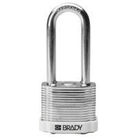 Brady Steel padlock  51MM SHA KD WHITE 6PC