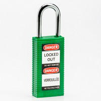 Brady Long body safety lock 1.5.IN KD GREEN 6PC