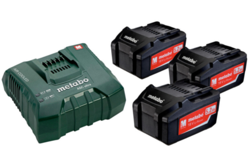 Metabo Battery set basic 3X5.2 AH + ASC ULTRA