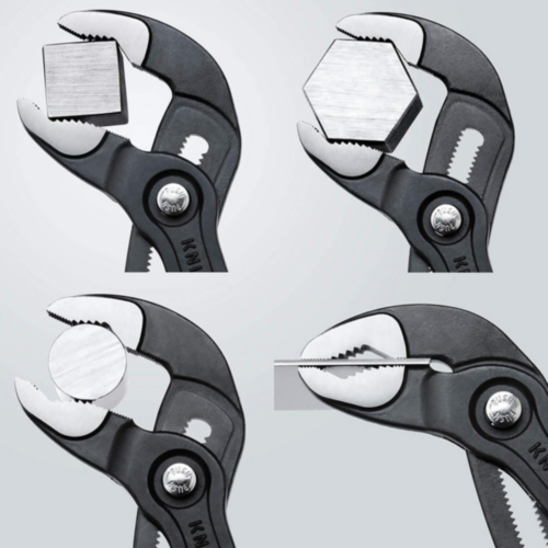 Water pump pliers Cobra® length 250 mm clamping width 46 mm polished plastic-coa
