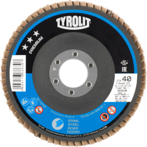 Tyrolit Flap disc 125X22,23 K120