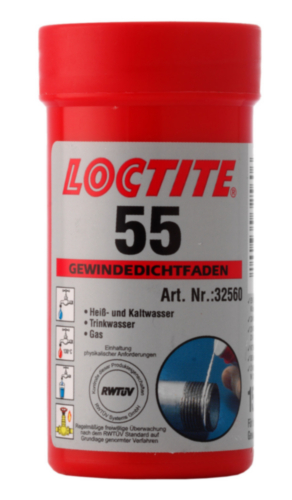Loctite 55 Sealing tape White 55 KOORD 150 MTR