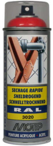 Motip 07088 Lacquer spray 400 Rouge signalisation