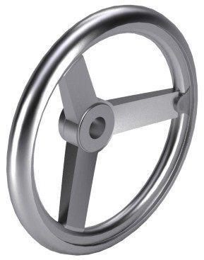 Handwheel with three or five spokes DIN ≈950 Aluminium