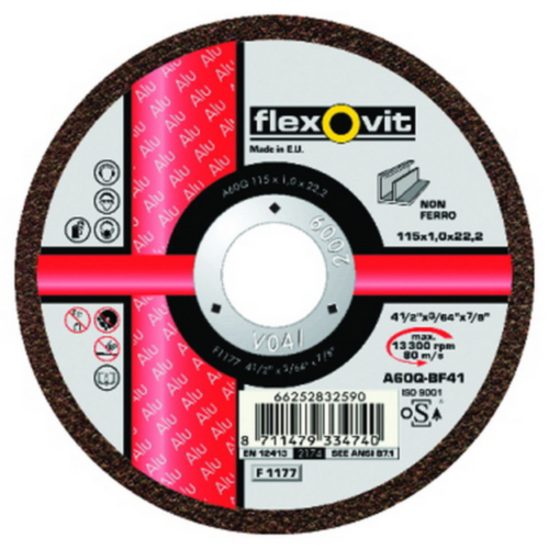 Flexovit Disc de tăiere A46Q 180X1,6X22,23
