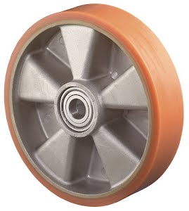 Spare wheel wheel dm 125 mm load cap. 450 kg cast-polyurethane axle dm 20 mm BS ROLLEN