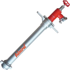 Hydrant stand pipe STORZ aluminium DN 80 1 x C outlet, 1 valve ADMIRAL