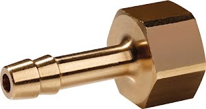 Threaded nozzle brass internal thread G 3/8 inch LW 6 PROMAT