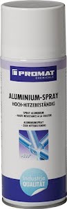 Promat Aluminium spray up to +500 degC light silver, glossy 400 ml spray can CHE