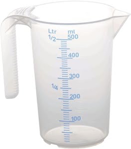 Measuring beaker 0.5 l PP MAX4CAR
