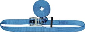 Sjorband DIN EN 12195-2 lengte 5 m breedte 50 mm met ratel LC omdr. 4000 daN PROMAT