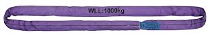 Promat Élingue ronde DIN EN 1492-2 volume 6 m violet capacité de charge simple 1000 kg