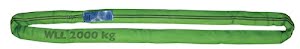Promat Ronde draagband DIN EN 1492-2 omvang 3 m groen draagverm. eenv. 2000 kg
