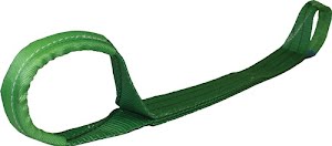 Promat Lifting sling DIN EN 1492-1 length 2 m green load-bearing cap. single 2000 kg