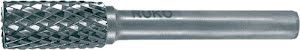 Stiftfrees ZYAS d. 6 mm koplengte 18 mm schacht-d. 6 mm hardmetaal blank vertand