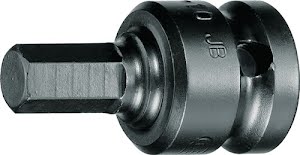 Impact socket bit IN K 19 1/2 inch width across flats 5 mm length 44 mm GEDORE