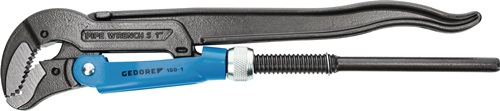 Pipe wrench, Swedish style Eck-Schwede-snap® overall L 420 mm clamping W 60 mm f